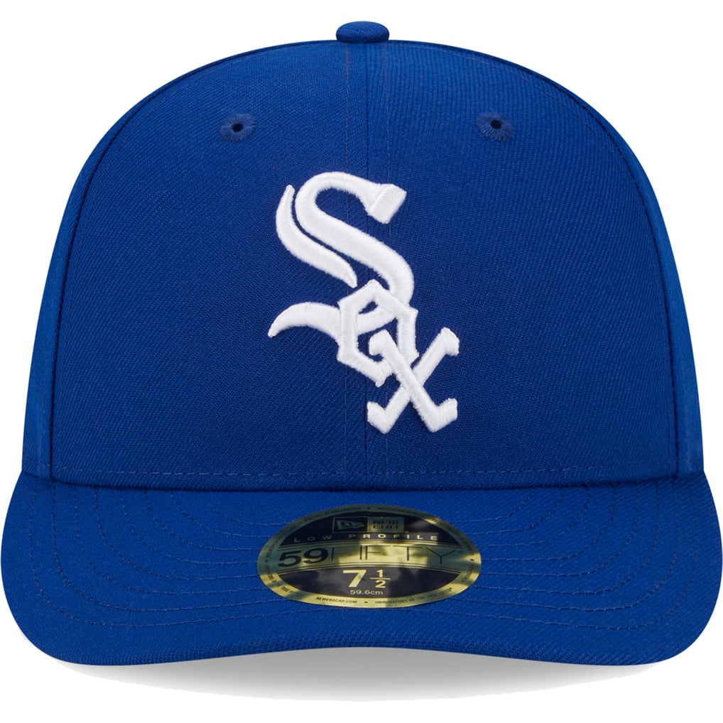  Chicago White Sox New Era White Logo Low Profile 59FIFTY Fitted Hat - Royal